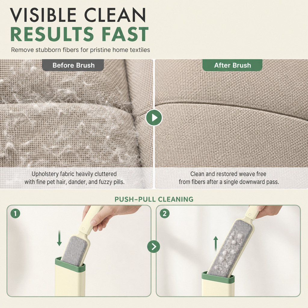 Double-Sided Electrostatic Lint Remover Brush