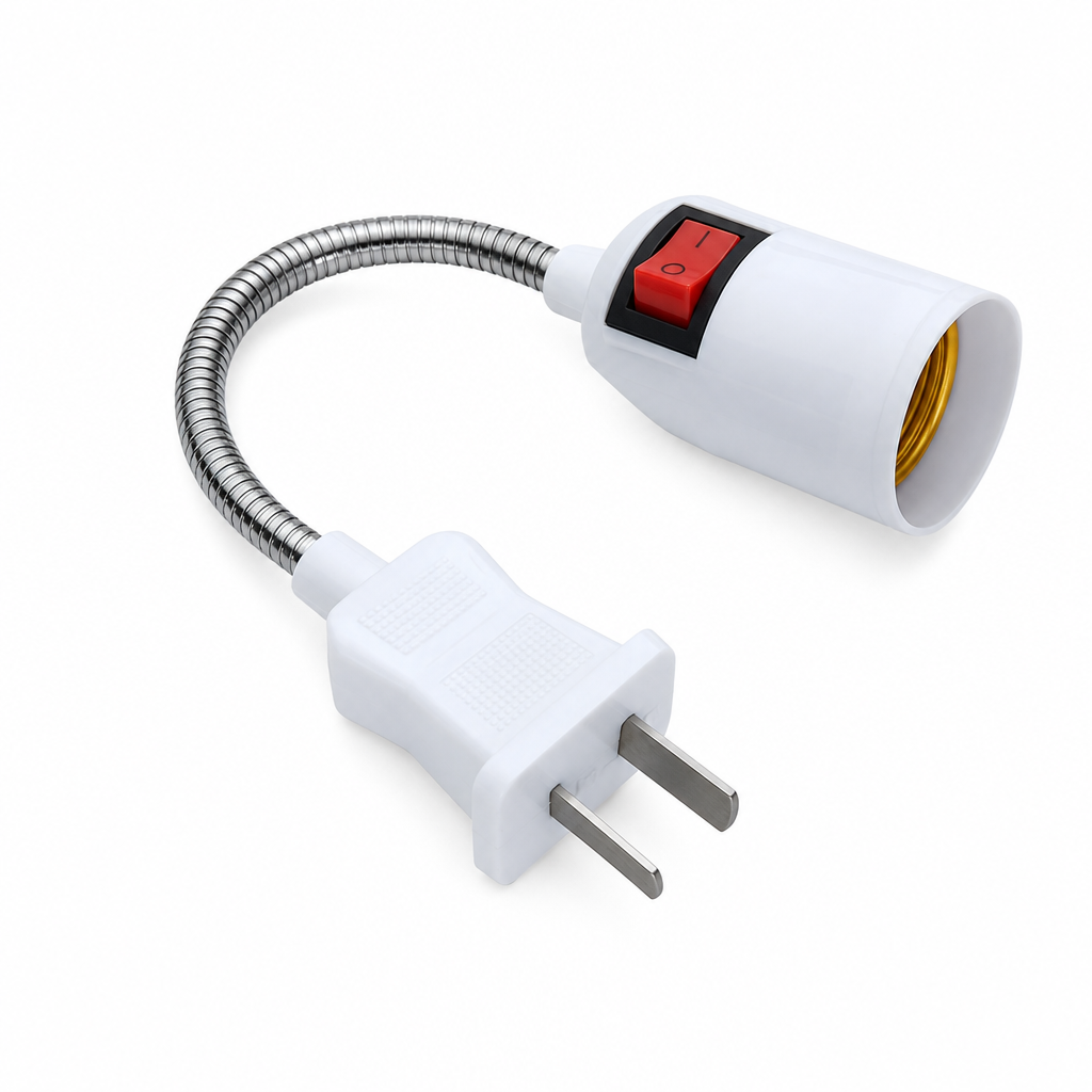 Aim Party Lights Instantly! Flexible E27 Gooseneck Light Adapter