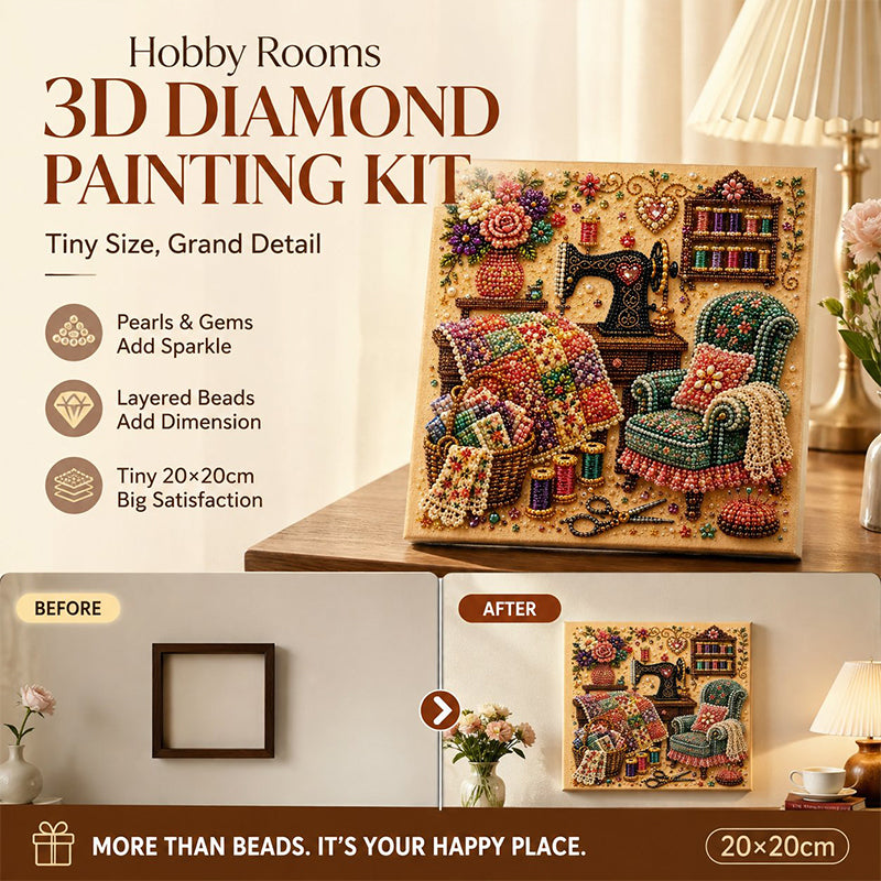 Create Sparkling Art Instantly! Relaxing Diamond Art Kit