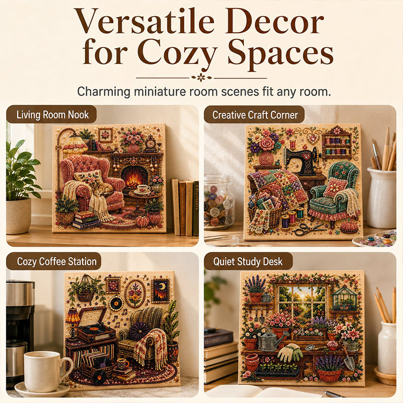 Create Sparkling Art Instantly! Relaxing Diamond Art Kit