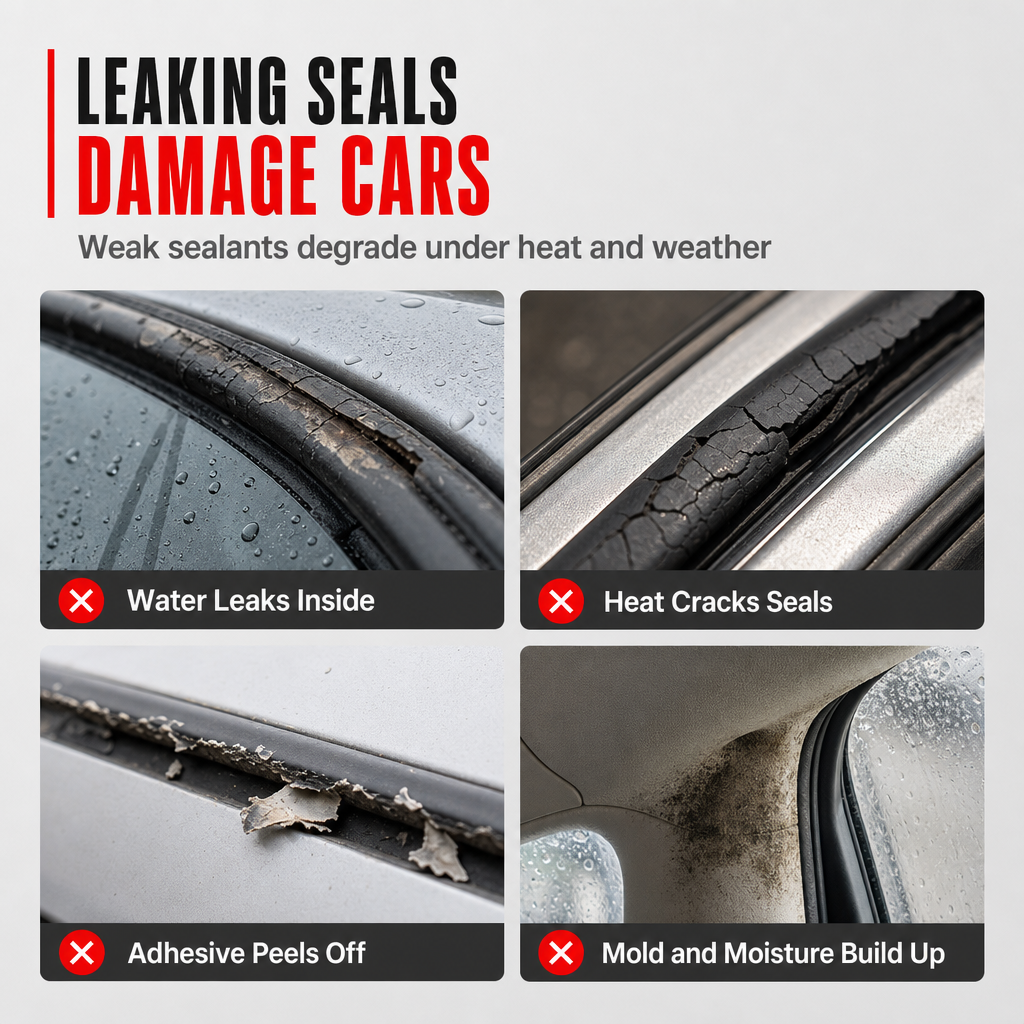 Stop Car Leaks Instantly! Waterproof High-Temp Silicone Sealant