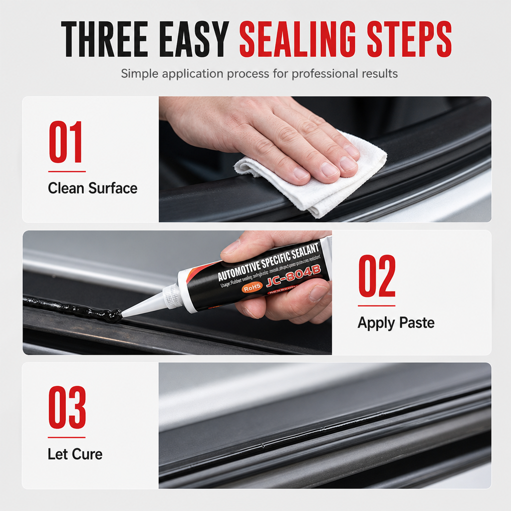 Stop Car Leaks Instantly! Waterproof High-Temp Silicone Sealant