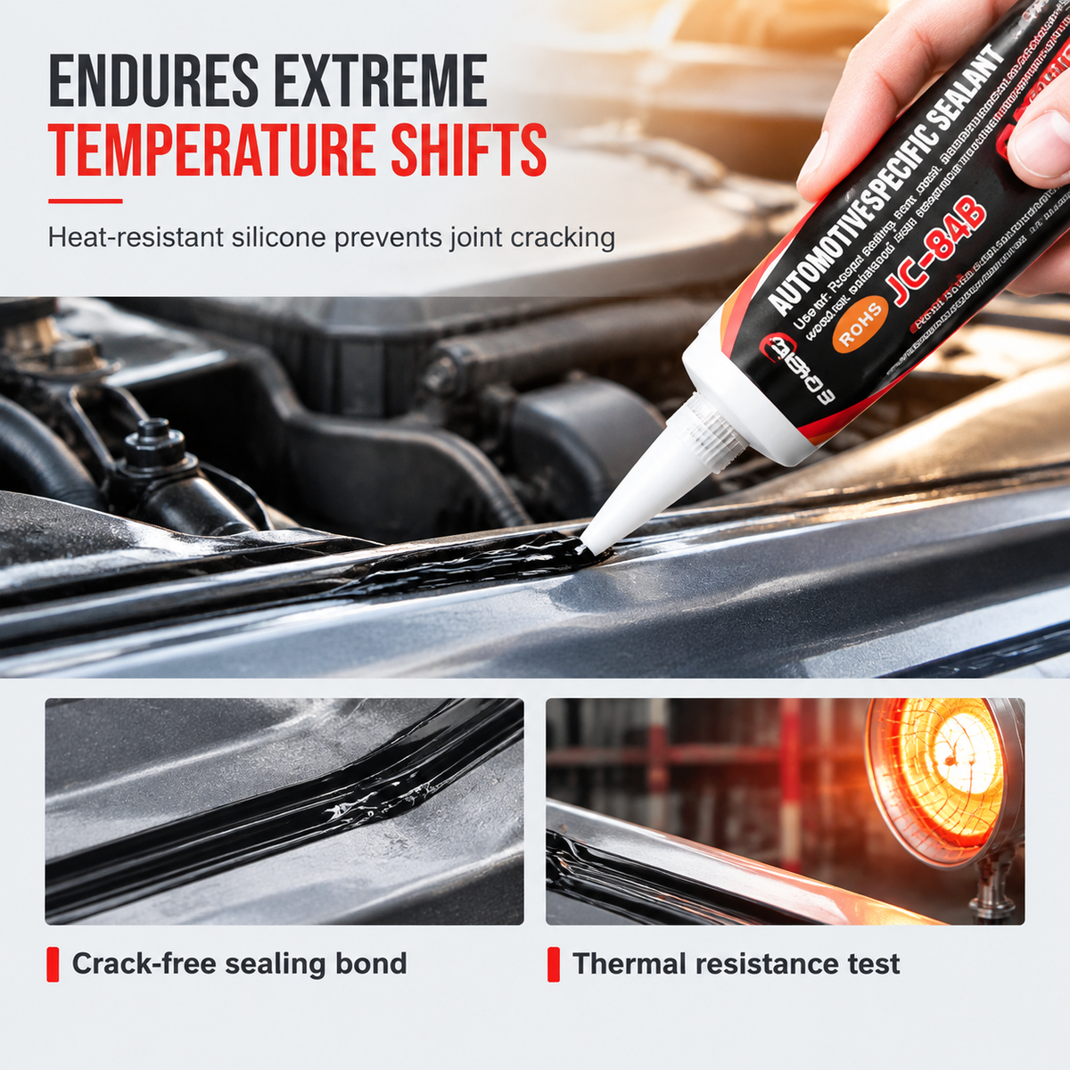 Stop Car Leaks Instantly! Waterproof High-Temp Silicone Sealant