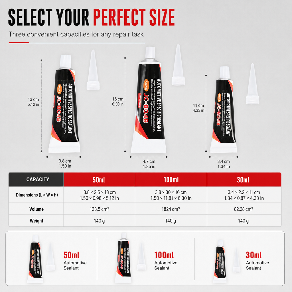 Stop Car Leaks Instantly! Waterproof High-Temp Silicone Sealant