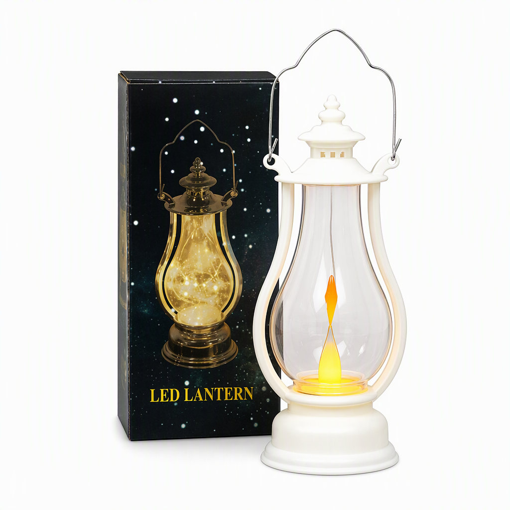 Add Warm Glow Instantly! No-Flame Flickering LED Kerosene Lantern