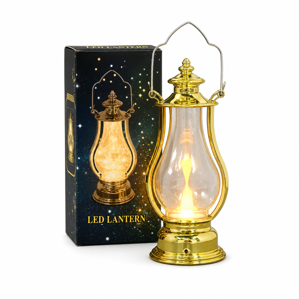 Add Warm Glow Instantly! No-Flame Flickering LED Kerosene Lantern