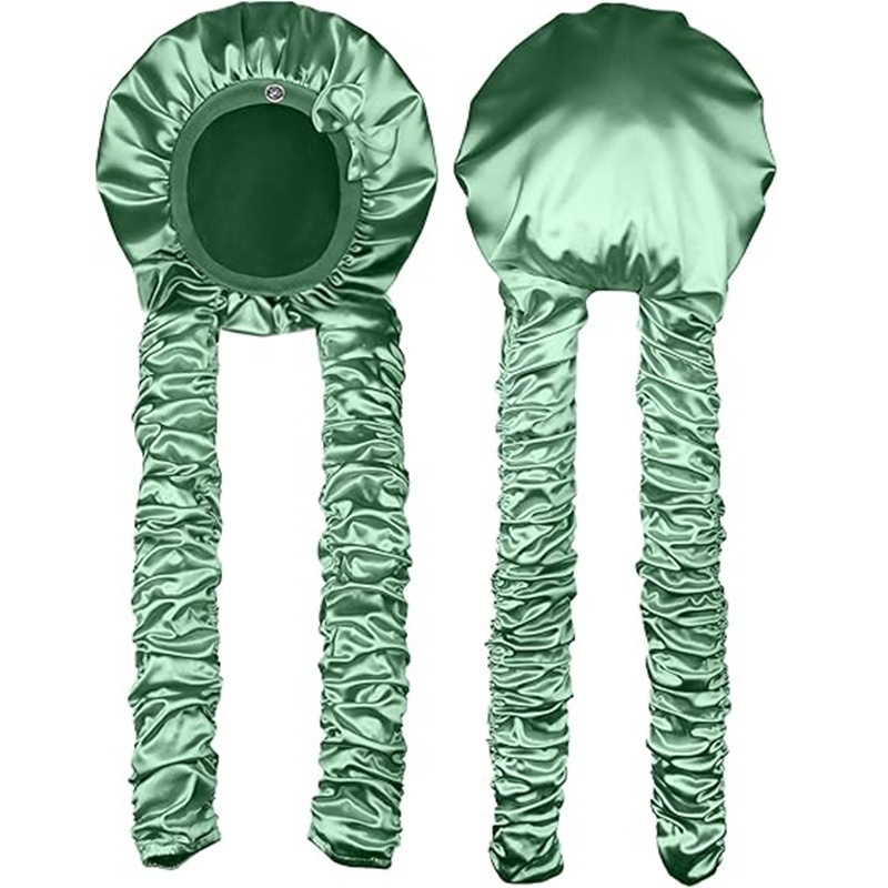 Get Frizz-Free Curls Instantly! Heatless Satin Sleep Bonnet