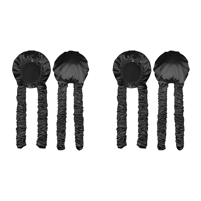 Get Frizz-Free Curls Instantly! Heatless Satin Sleep Bonnet