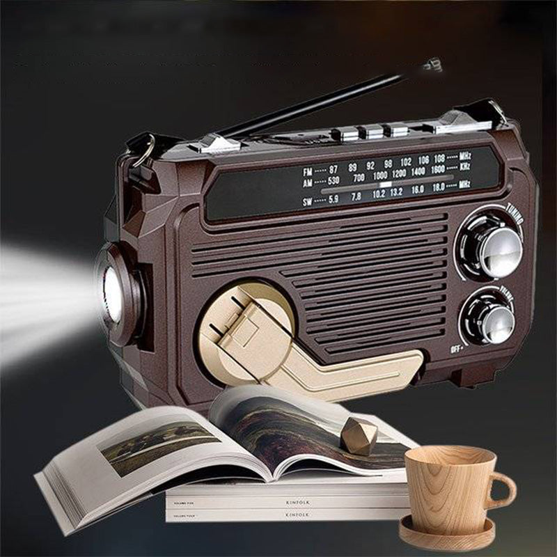 Stay Powered & Connected Instantly! Solar Hand Crank Emergency Radio
