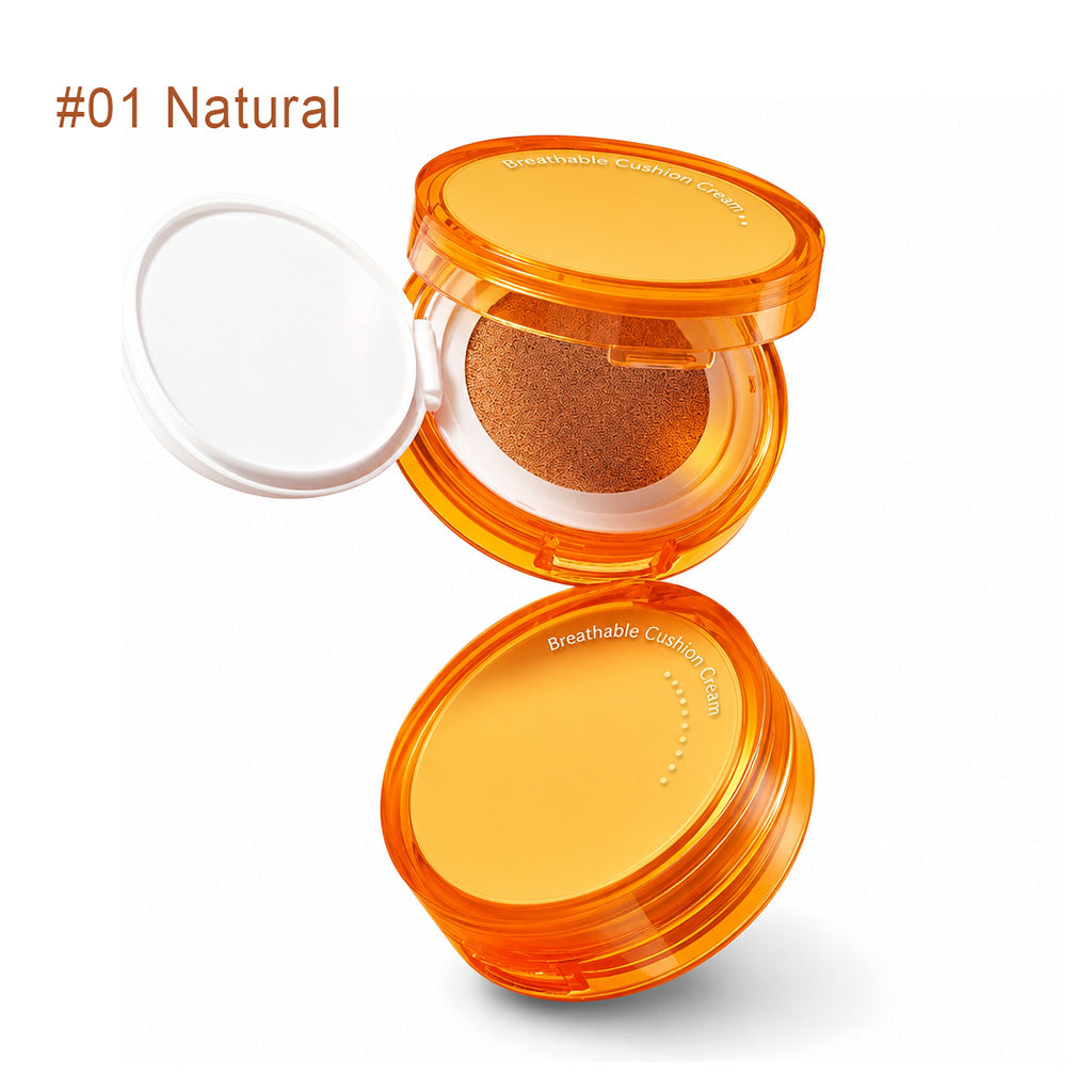Stop Cakey Makeup Instantly! Sweatproof Vitamin C Cushion Foundation