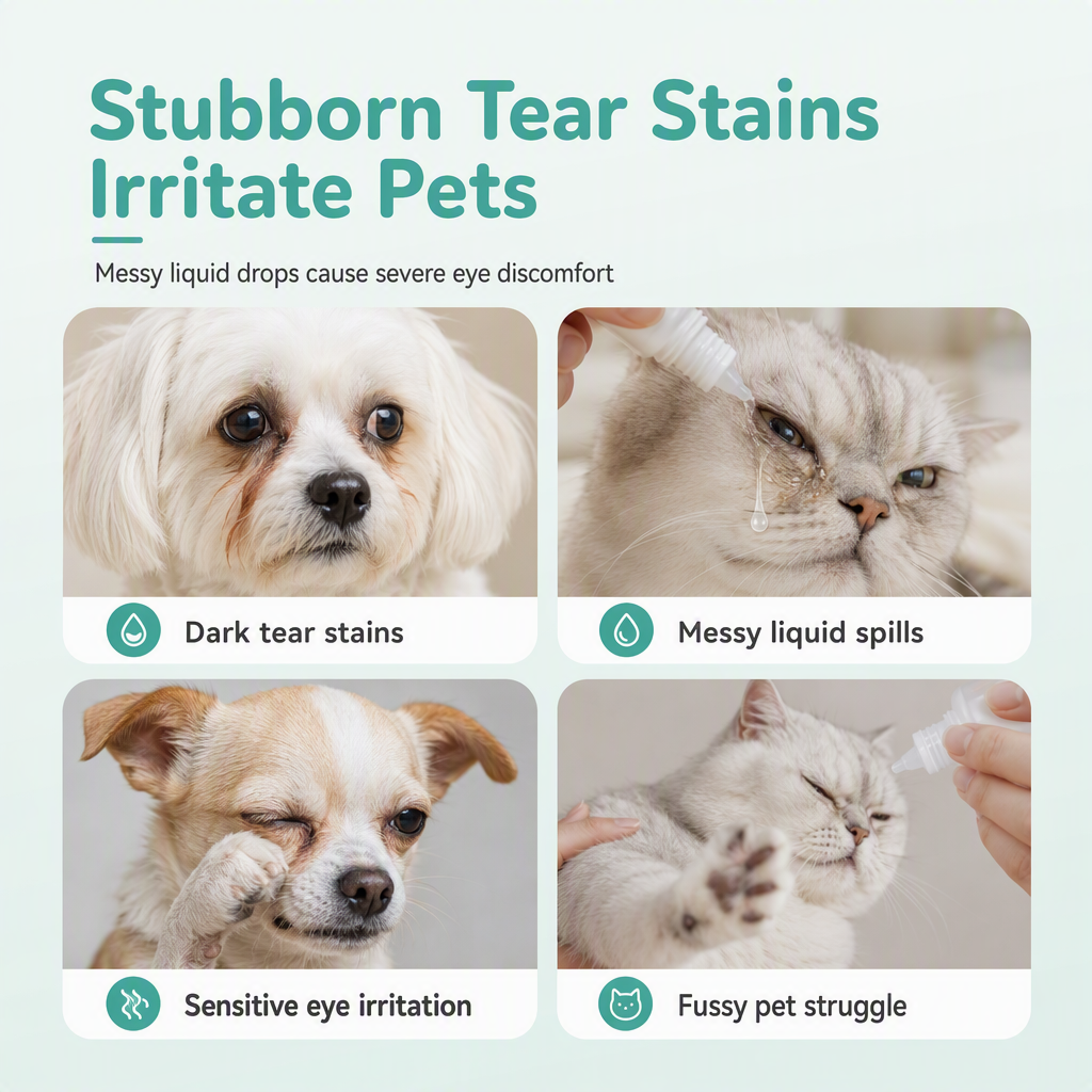 Remove Tear Stains Instantly! Gentle Pet Eye Cleaning Stick