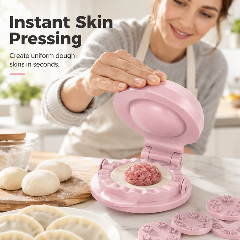 Make Perfect Dumplings Instantly! 2-in-1 Dumpling Press