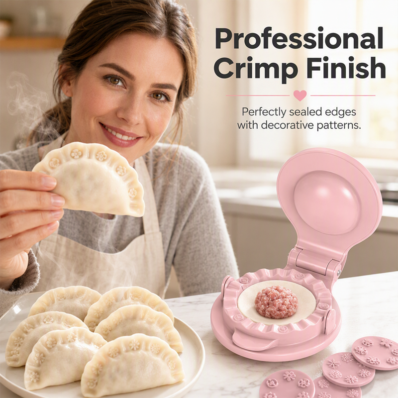 Make Perfect Dumplings Instantly! 2-in-1 Dumpling Press