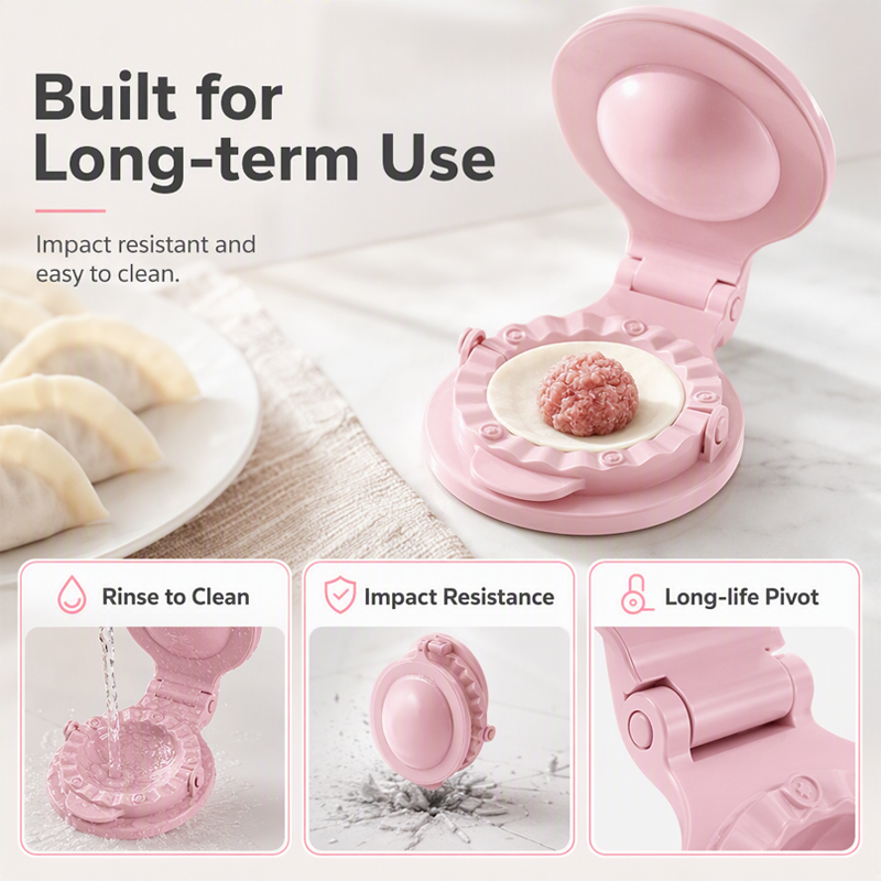 Make Perfect Dumplings Instantly! 2-in-1 Dumpling Press