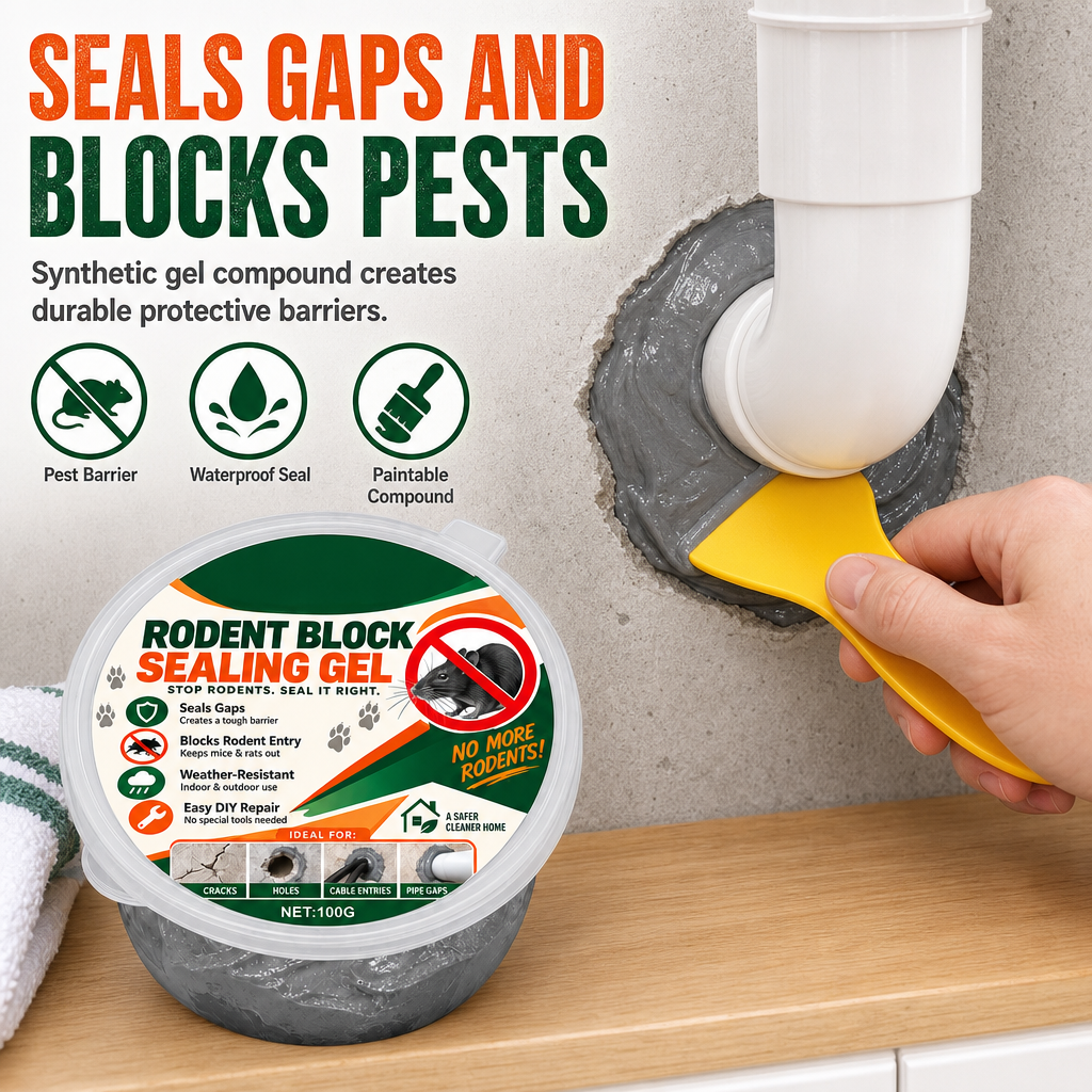 Block Pests Instantly! Anti-Rodent Wall & Pipe Sealing Glue