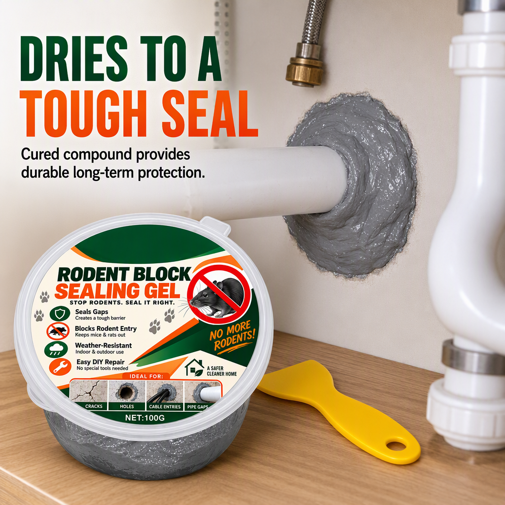 Block Pests Instantly! Anti-Rodent Wall & Pipe Sealing Glue