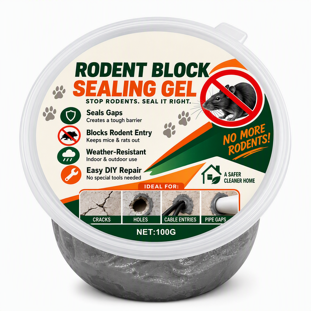 Block Pests Instantly! Anti-Rodent Wall & Pipe Sealing Glue