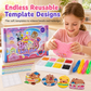Create Sparkling Stickers Instantly! No-Glue Bead Art Kit