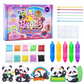 Create Sparkling Stickers Instantly! No-Glue Bead Art Kit