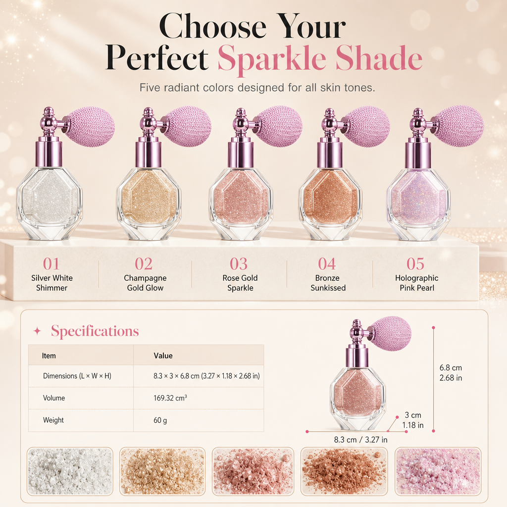 Add Sparkle Instantly! Vintage Body Shimmer Glitter Spray