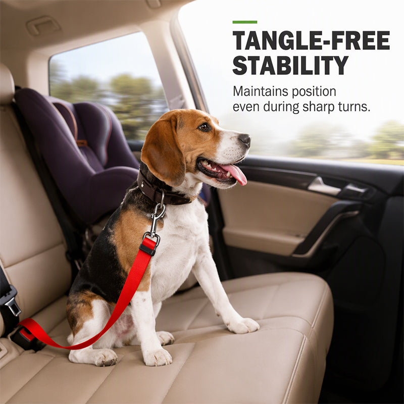 Secure Your Pet Instantly! No-Tangle 360° Car Safety Belt