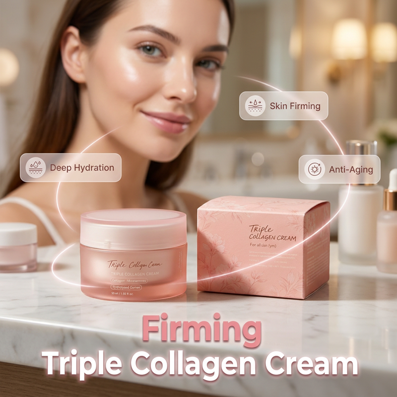 Firm & Hydrate Skin Instantly! Triple Collagen Face Cream