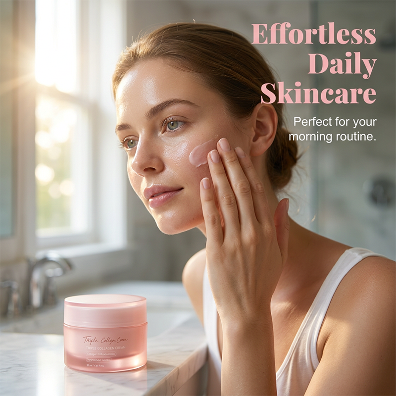 Firm & Hydrate Skin Instantly! Triple Collagen Face Cream