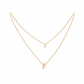 Double Layer A-Z Initial Minimalist Shiny Rhinestone Clavicle Chain