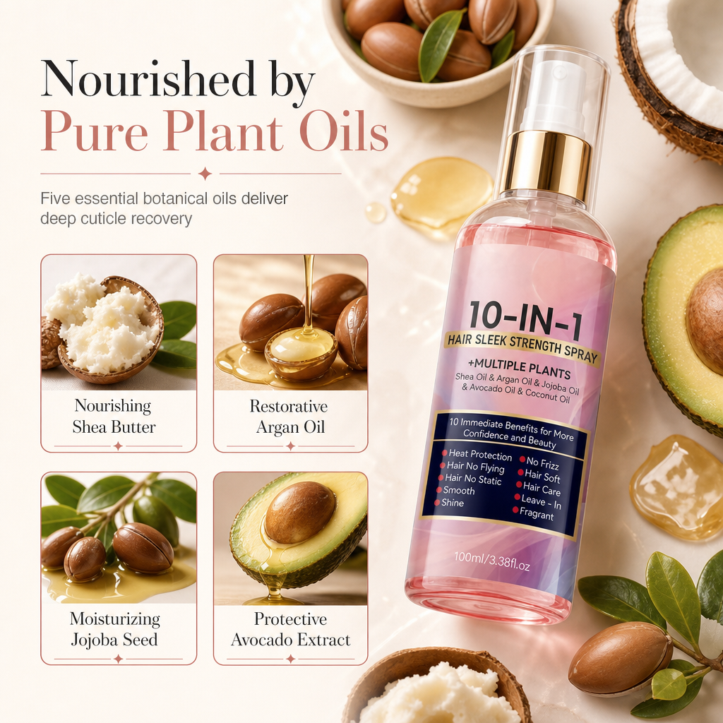 Restore Hair Shine Instantly! 10-in-1 Leave-In Conditioner Spray