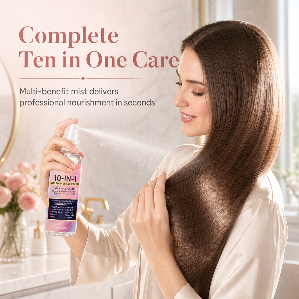 Restore Hair Shine Instantly! 10-in-1 Leave-In Conditioner Spray