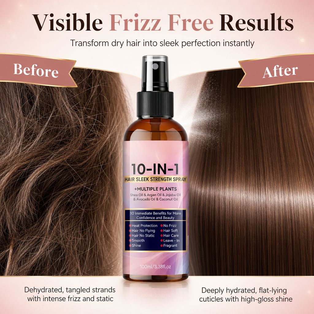 Restore Hair Shine Instantly! 10-in-1 Leave-In Conditioner Spray