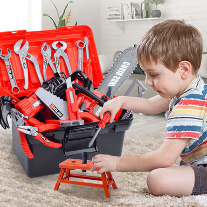 Build & Play Instantly! 38-Piece Kids Tool Set with Electric Drill