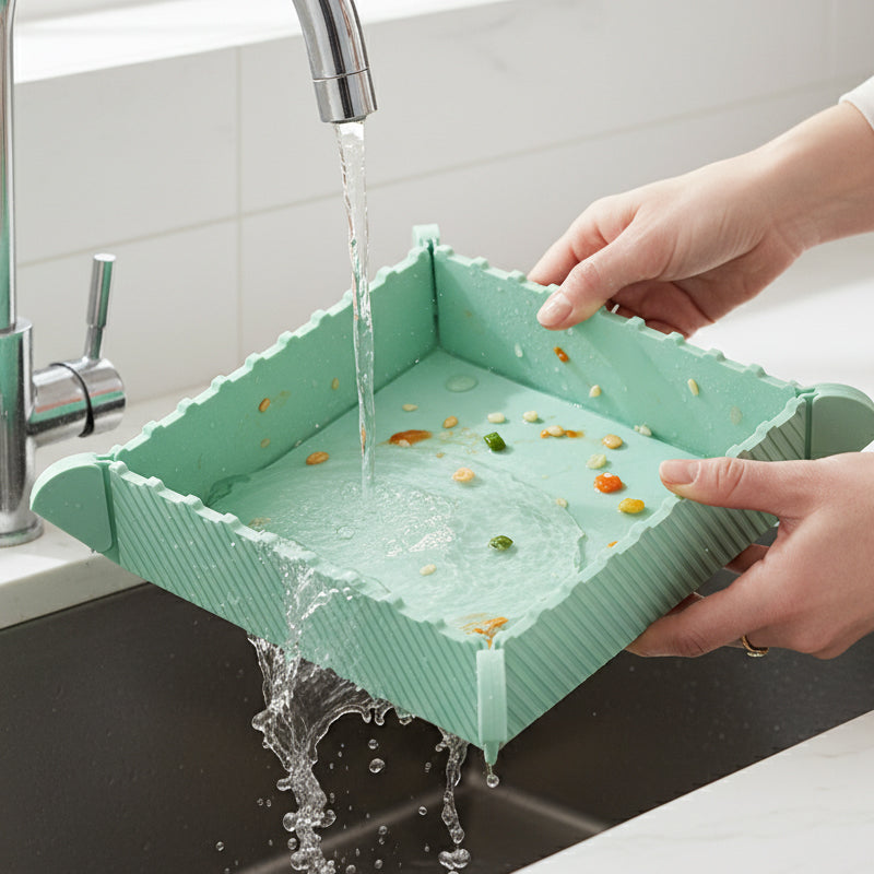 Protect Counters Instantly! Magnetic Foldable Silicone Trivet