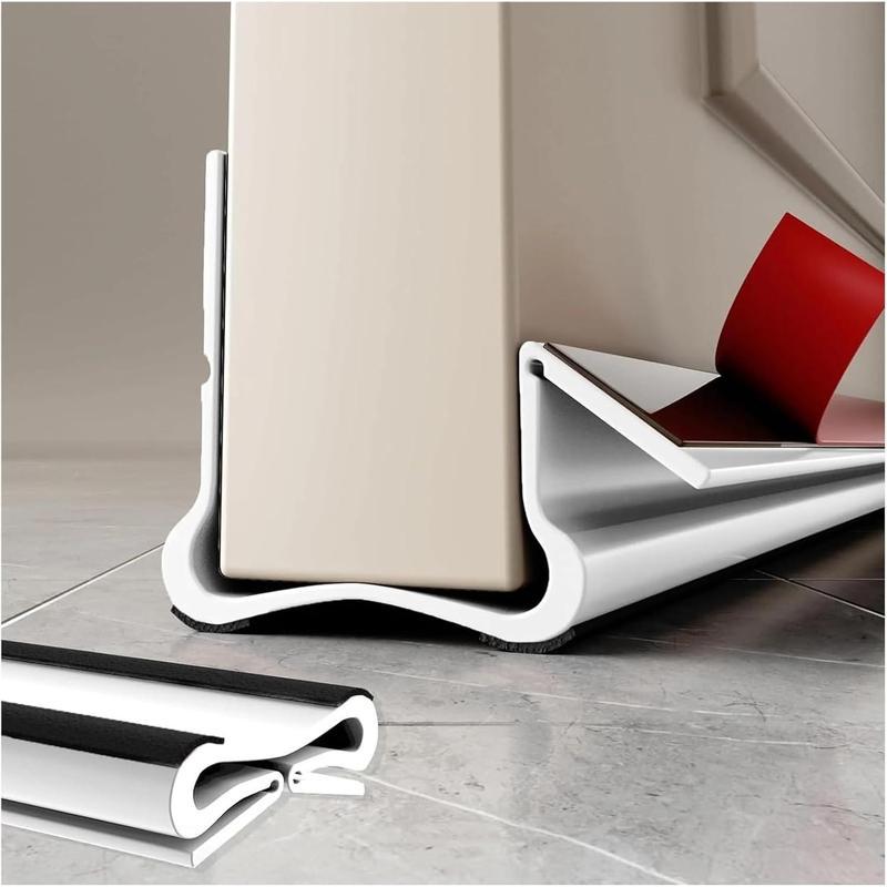 Stop Drafts Instantly! Under-Door Draft Stopper with Felt Seal