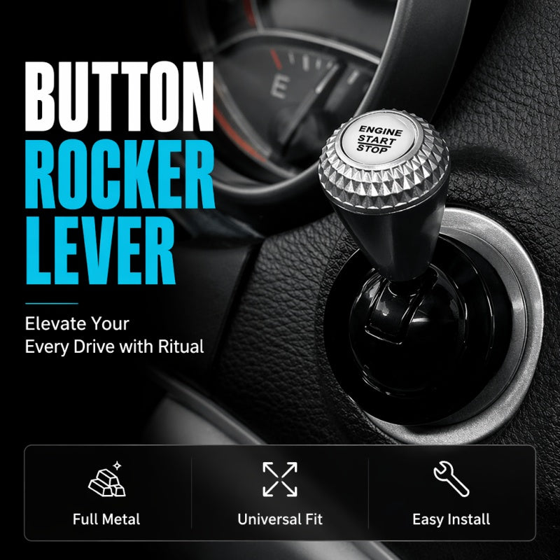 Start Your Engine With Style Instantly! Metal One-Click Start Lever Cover