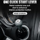 Start Your Engine With Style Instantly! Metal One-Click Start Lever Cover