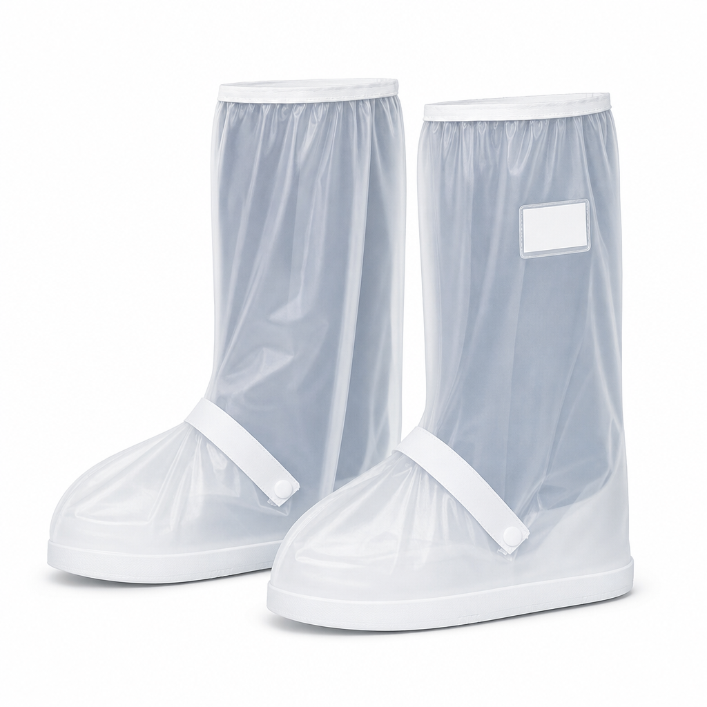 Keep Feet Dry Instantly! Waterproof High-Top Rain Shoe Covers