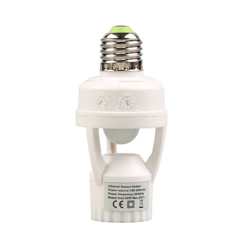 Light Up Dark Corners Instantly! E27 Motion Sensor Bulb Socket