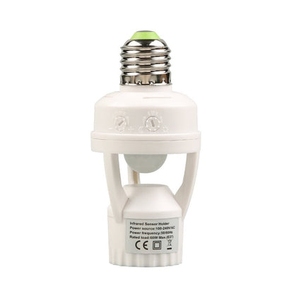 Light Up Dark Corners Instantly! E27 Motion Sensor Bulb Socket