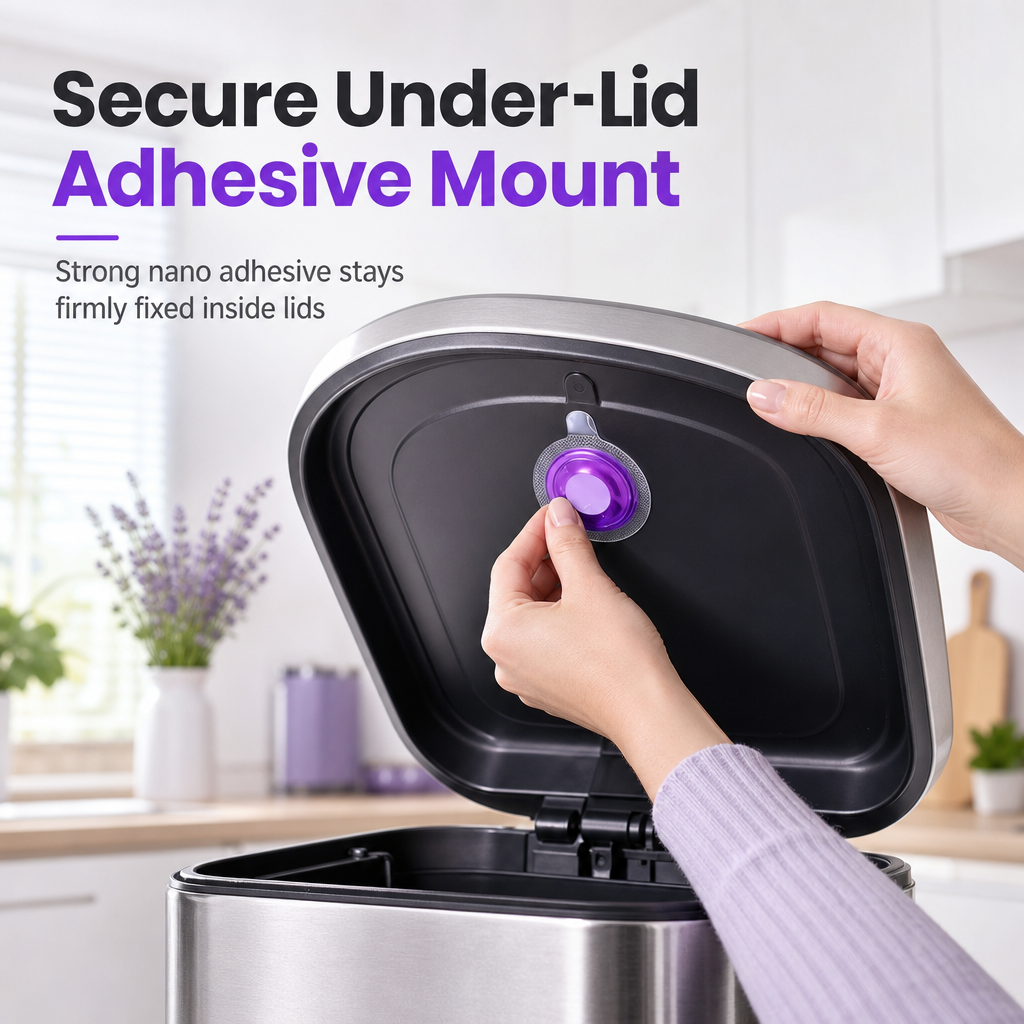 Stop Trash Odors Instantly! Botanical Adhesive Deodorizer Pods
