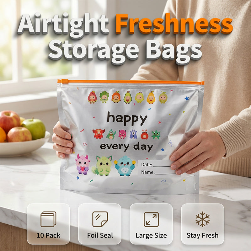 Keep Food Fresh Instantly! Airtight Aluminum Foil Storage Bags