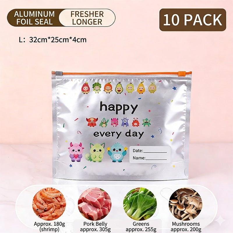 Keep Food Fresh Instantly! Airtight Aluminum Foil Storage Bags