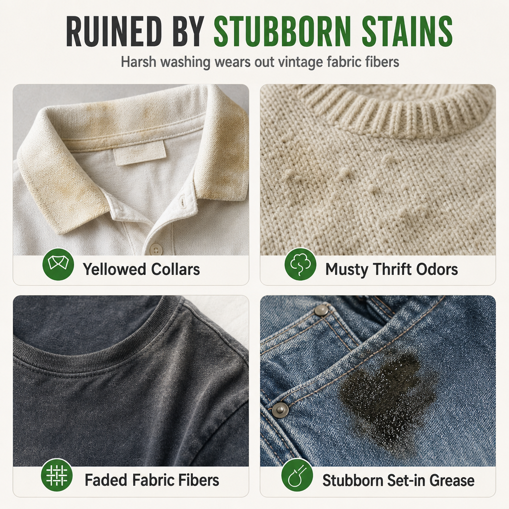 Refresh Clothes Instantly! Waterless Foam Stain Remover
