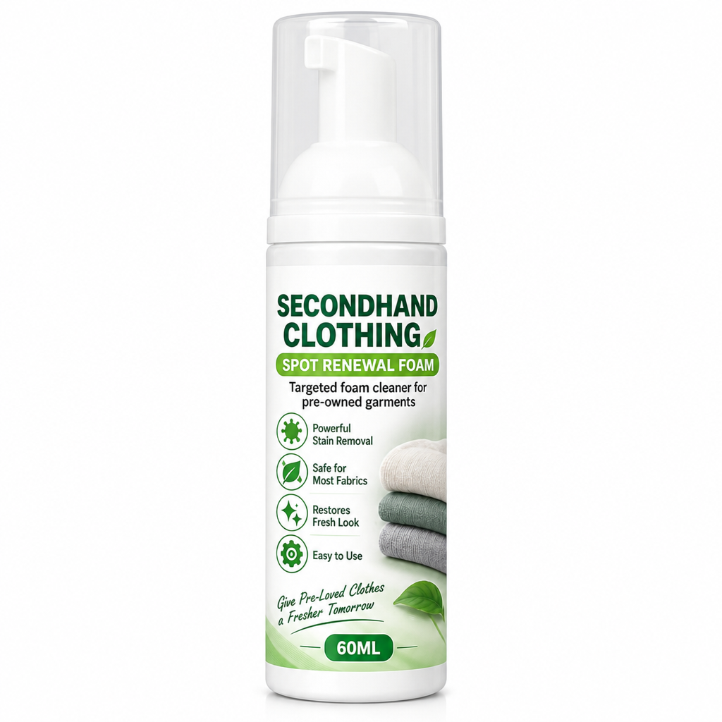 Refresh Clothes Instantly! Waterless Foam Stain Remover