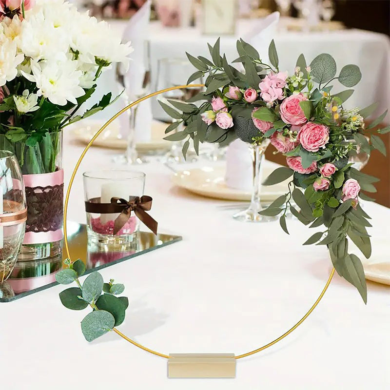 Create Centerpieces Instantly! LED Gold Wedding Hoop