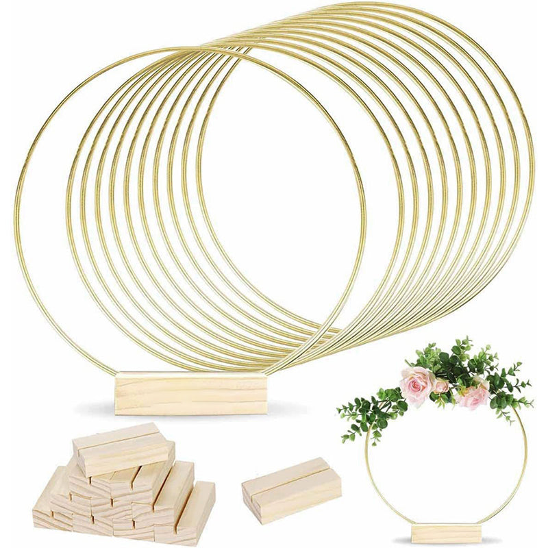 Create Centerpieces Instantly! LED Gold Wedding Hoop