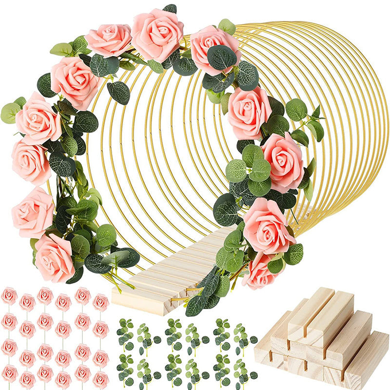 Create Centerpieces Instantly! LED Gold Wedding Hoop