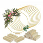 Create Centerpieces Instantly! LED Gold Wedding Hoop
