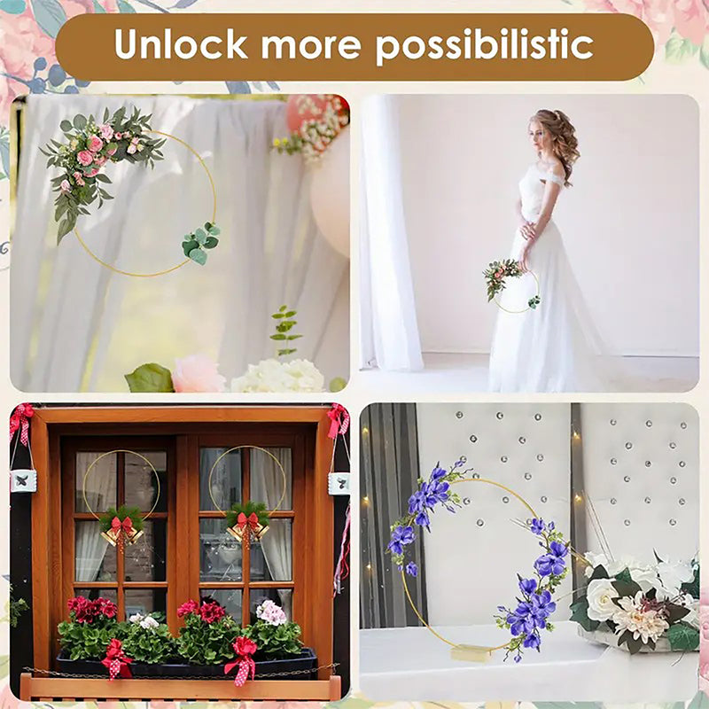 Create Centerpieces Instantly! LED Gold Wedding Hoop