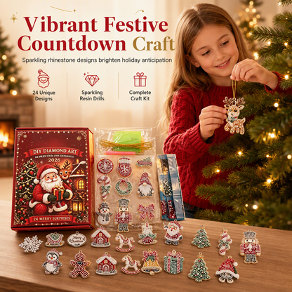 Count Down To Christmas Instantly! 24-Day DIY Ornament Kit